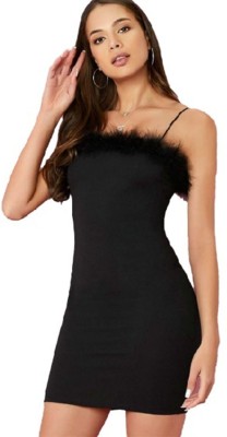 GLARE & BLAIR Women Bodycon Black Dress