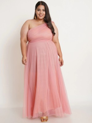 U&F Women Maxi Pink Dress