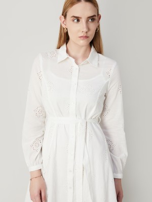 CODE by Lifestyle Women A-line White Dress