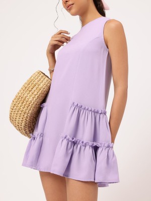 Dressberry Women A-line Purple Dress