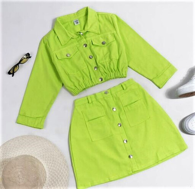 S.A.F CREATION Shirt Skirt Co-ords Set