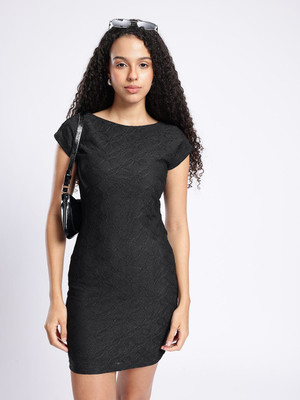Glitchez Women Bodycon Black Mini/Short Dress