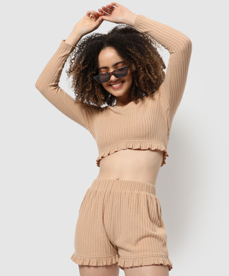 CAMPUS SUTRA Top Palazzos Co-ords Set