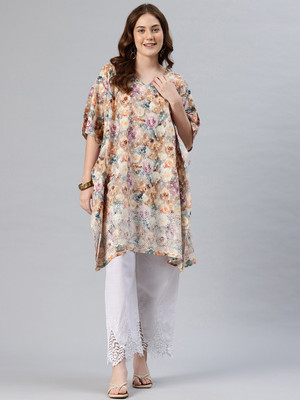 swi stylish Women A-line Multicolor Maxi/Full Length Dress