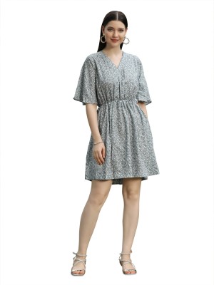 Leriya Fashion Women A-line Grey Dress