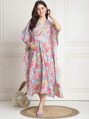 Secret Wish Women Kaftan Multicolor Dress