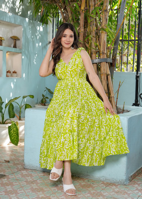 Jollity Women Gown Light Blue Midi/Calf Length Dress