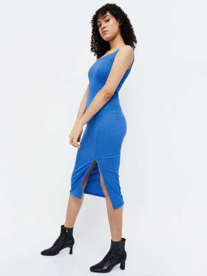 Ginger by Lifestyle Women A-line Blue Dress