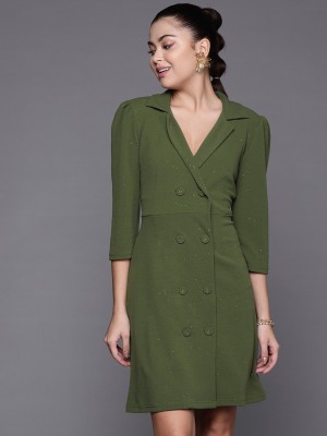 SASSAFRAS Women Shirt Green Dress