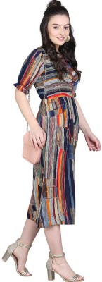 shree ramdev creation Women A-line Multicolor Dress