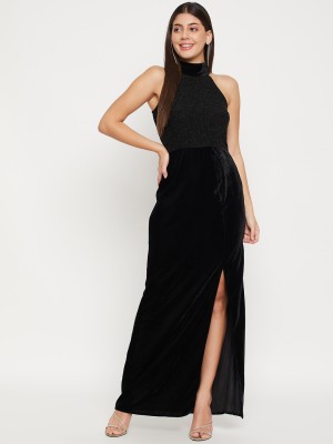 Imfashini Women Maxi Black Dress