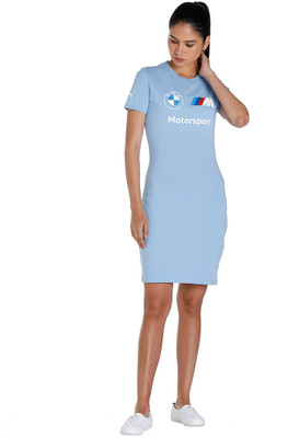 PUMA Women Tube Blue Above Knee/Mid Thigh Length Dress