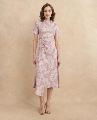 RAREISM Women A-line Multicolor Midi/Calf Length Dress