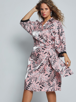 Vero Moda Curve Women A-line Pink Above Knee/Mid Thigh Length Dress