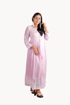 rayie collection Women Fit and Flare Pink Dress