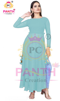 Panth Creation Women Solid A-line Kurta(Multicolor)