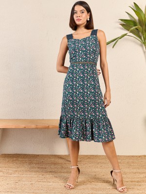 RARE Women A-line Multicolor Dress