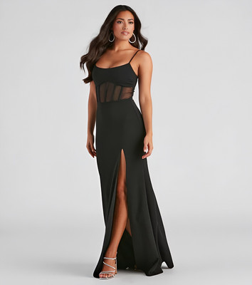 StyloHub Women Bodycon Black Maxi/Full Length Dress