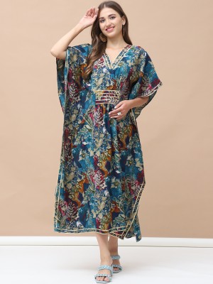 Secret Wish Women Kaftan Dark Blue Dress