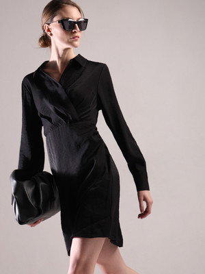 VERO MODA Women Sheath Black Above Knee/Mid Thigh Length Dress