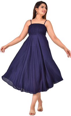 Sonic Anarkali Gown(Dark Blue)