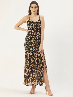 Dressberry Women Maxi Black Full Length Dress