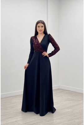 KRSF Flared/A-line Gown(Black)