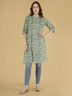 HouseOfCommon Women A-line Multicolor Knee Length Dress