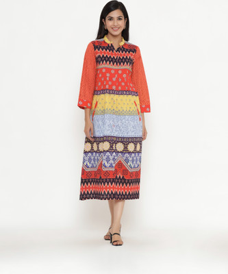 Readiprint Fashions Women A-line Multicolor Maxi/Full Length Dress