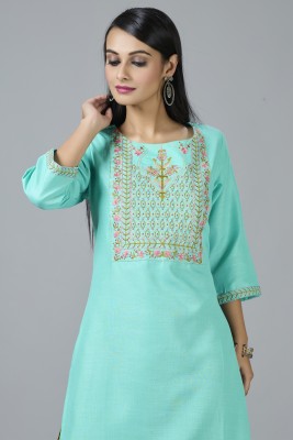 rootover 30 Women Ethnic Dress Light Blue Dress