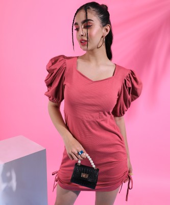 CAMPUS SUTRA Women Bodycon Pink Dress