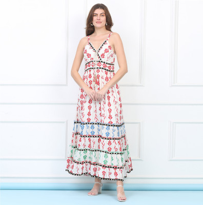 Majestic By Baani Women Maxi Multicolor Full Length Dress