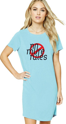 HouseOfCommon Women T Shirt Red Above Knee/Mid Thigh Length Dress