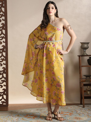 Globus Women Kaftan Multicolor Midi/Calf Length Dress