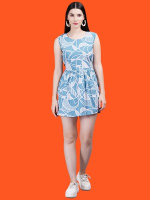 sana fashion Women Bodycon Light Blue Dress