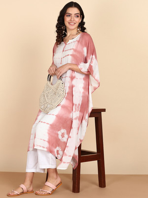 PinkTribe Printed Crepe Women Kaftan