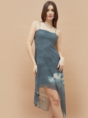 Ginger by Lifestyle Women Sheath Green Knee Length Dress
