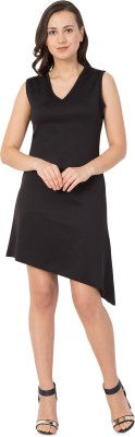 Hive91 Women A-line Black Dress