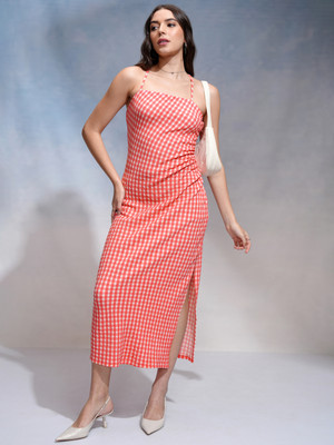 Tokyo Talkies Women Maxi Multicolor Midi/Calf Length Dress