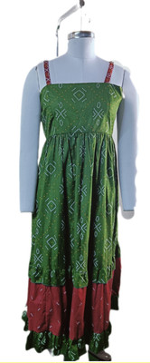 Imagination by Priya Women Fit and Flare Green Midi/Calf Length Dress