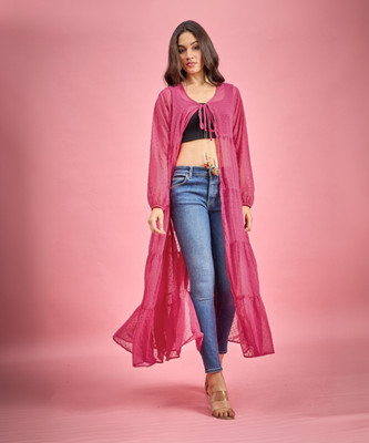 Burgstudio9 Women Ethnic Dress Pink Midi/Calf Length Dress
