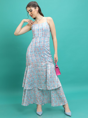 Tokyo Talkies Women Maxi Multicolor Full Length Dress