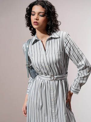 Tokyo Talkies Women Shirt Multicolor Midi/Calf Length Dress