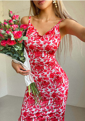 TANDUL Women Bodycon Multicolor Maxi/Full Length Dress