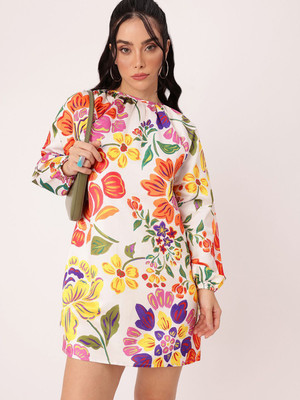 Dressberry Women A-line White Mini/Short Dress