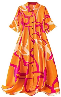 Leriya Fashion Women Fit and Flare Multicolor Dress