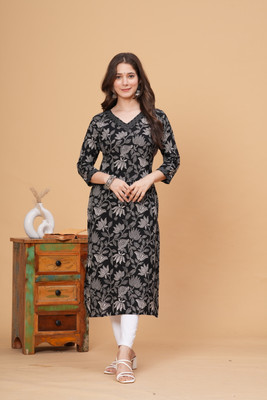 Dk Fab Women A-line Black Below Knee Dress