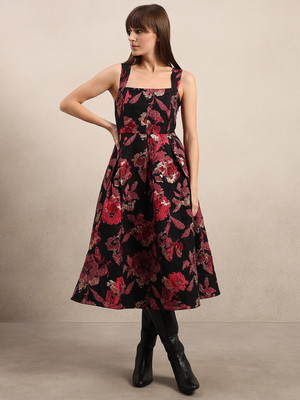 VERO MODA Women A-line Multicolor Maxi/Full Length Dress