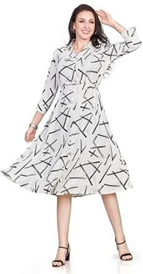 Nioni Women Two Piece Dress Grey Above Knee/Mid Thigh Length Dress