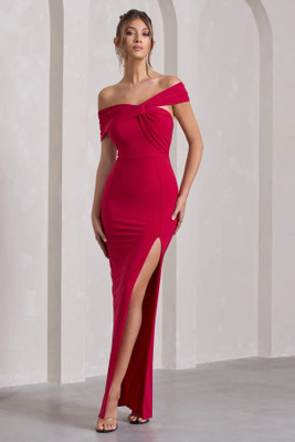METRONAUT Women Bodycon Red Maxi/Full Length Dress